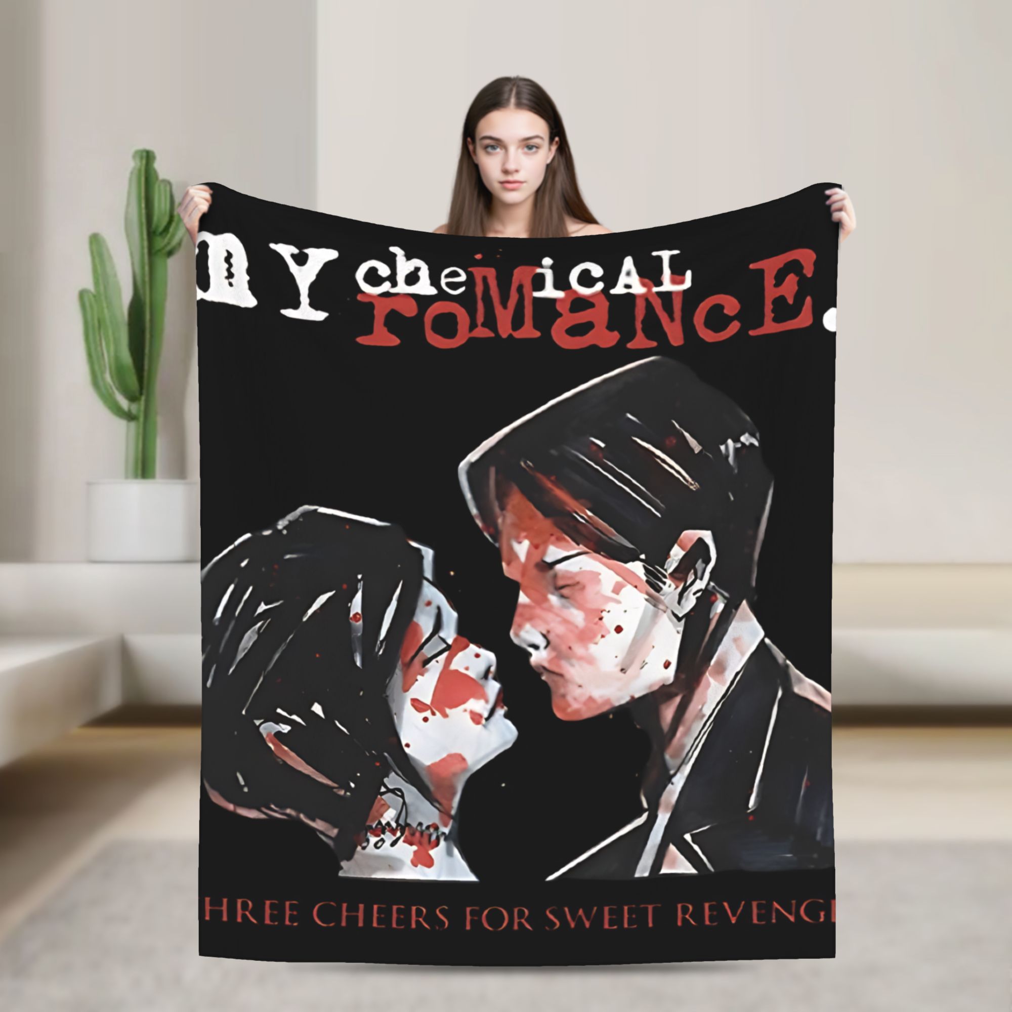 Home Office Romance - My Chemical Romance Flanel Battaniye Sıcak