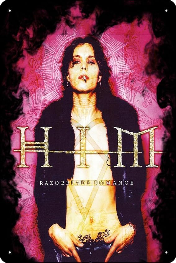 Home Office Romance - Him Band Tişörtü Razorblade Romance baskısı