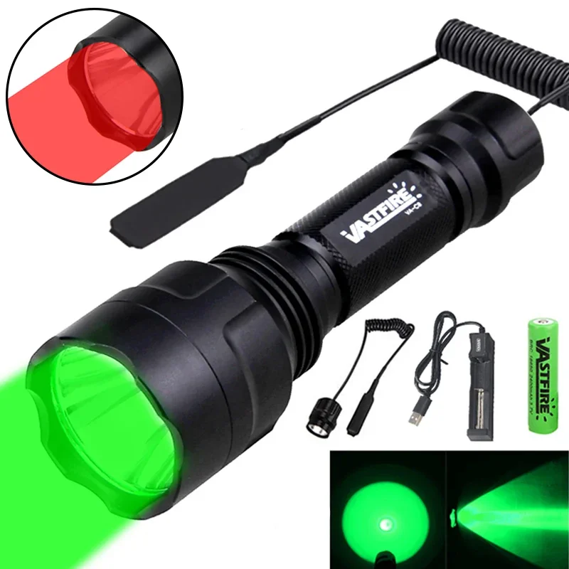Zoom Lighting Kit - LED Taktik Avcılık El Feneri Yeşil/Kırmızı/Beyaz