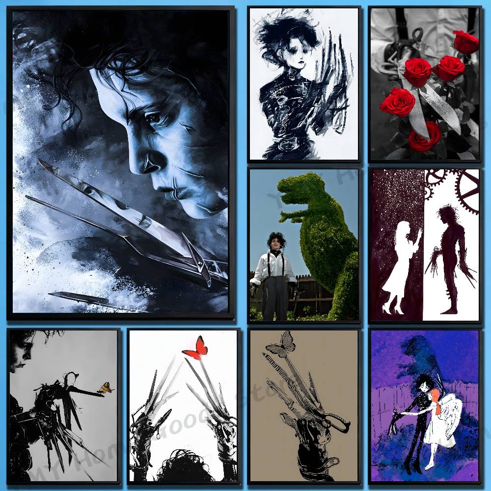 Home Office Romance - Gotik Romantizm E-Edward Scissorhands Duvar Baskıları