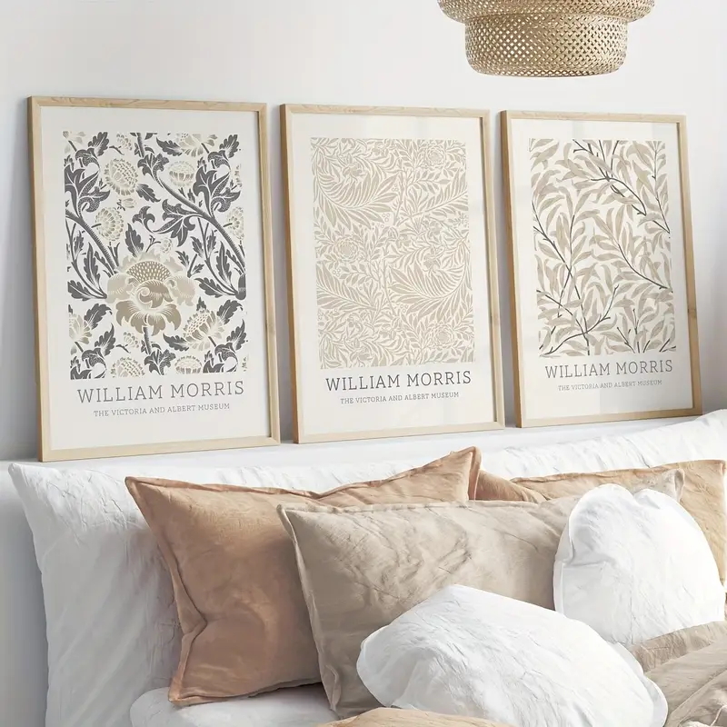 Home Office Minimalist - 3 adet/takım Minimalist William Morris Tuval