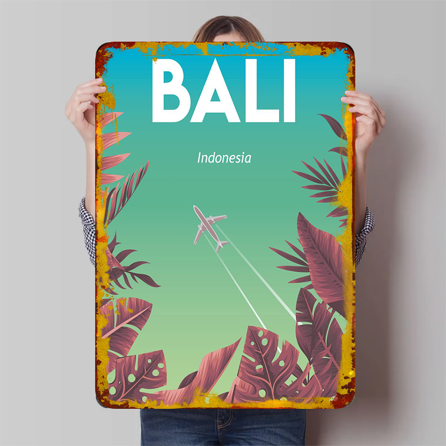 Home Office Bali - Bali Endonezya Manzara Metal Duvar Sanatı