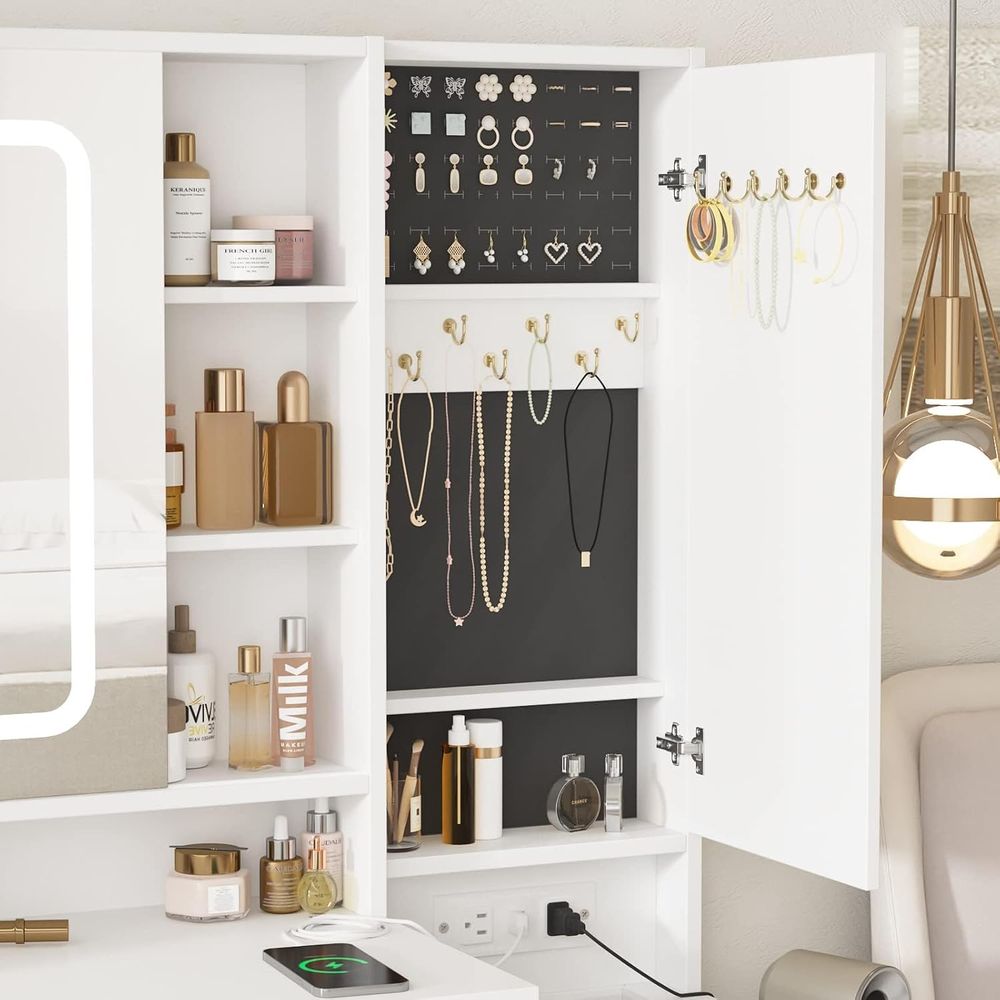 Vabches Beyaz Makyaj Masası, A - Desk Charging Station incelemesi ve fiyatı
