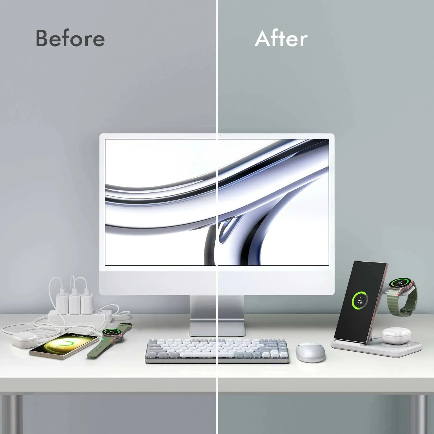 Samsung S25 S24 S23 S22 Galaxy - Desk Charging Station incelemesi ve fiyatı