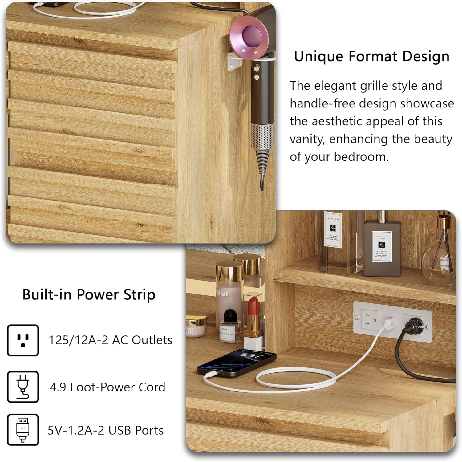 Meşe Ahşap Malzemeden Yatak Od - Desk Charging Station incelemesi ve fiyatı