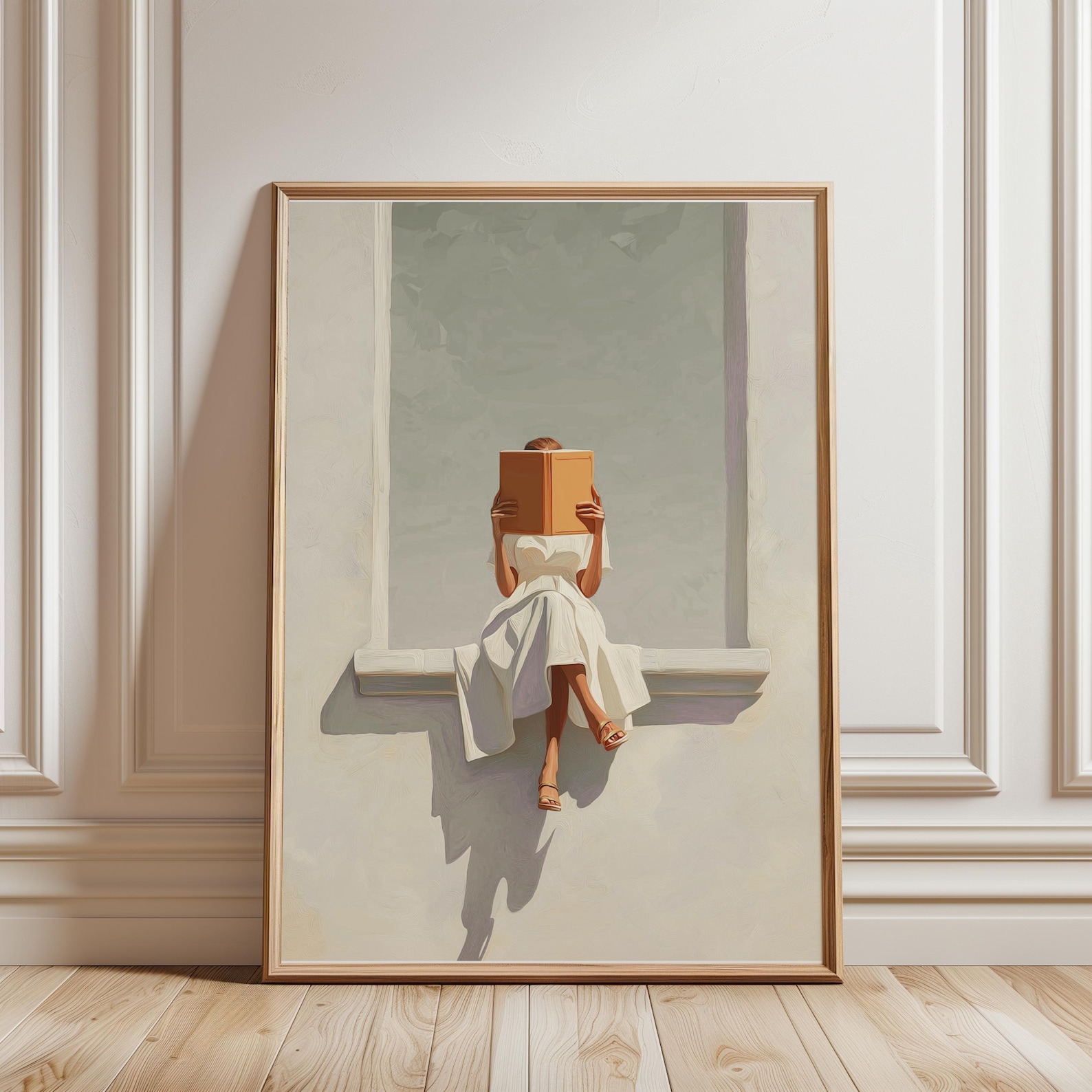Modern Soyut Kadın Okuma Kanva - Home Office Minimalist incelemesi ve fiyatı