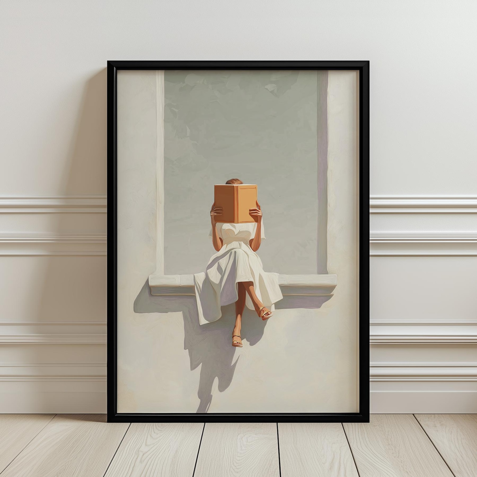 Modern Soyut Kadın Okuma Kanva - Home Office Minimalist incelemesi ve fiyatı
