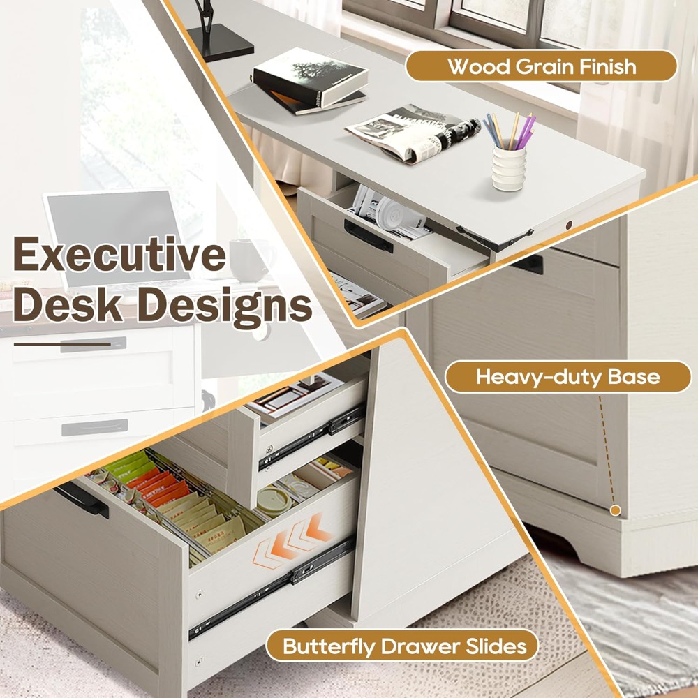 60 inç L Şeklinde Çekmeceli Yö - Desk Charging Station incelemesi ve fiyatı