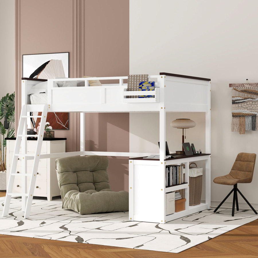 Kraliçe Boy Yüksek Yatak, Çalı - Desk Charging Station incelemesi ve fiyatı