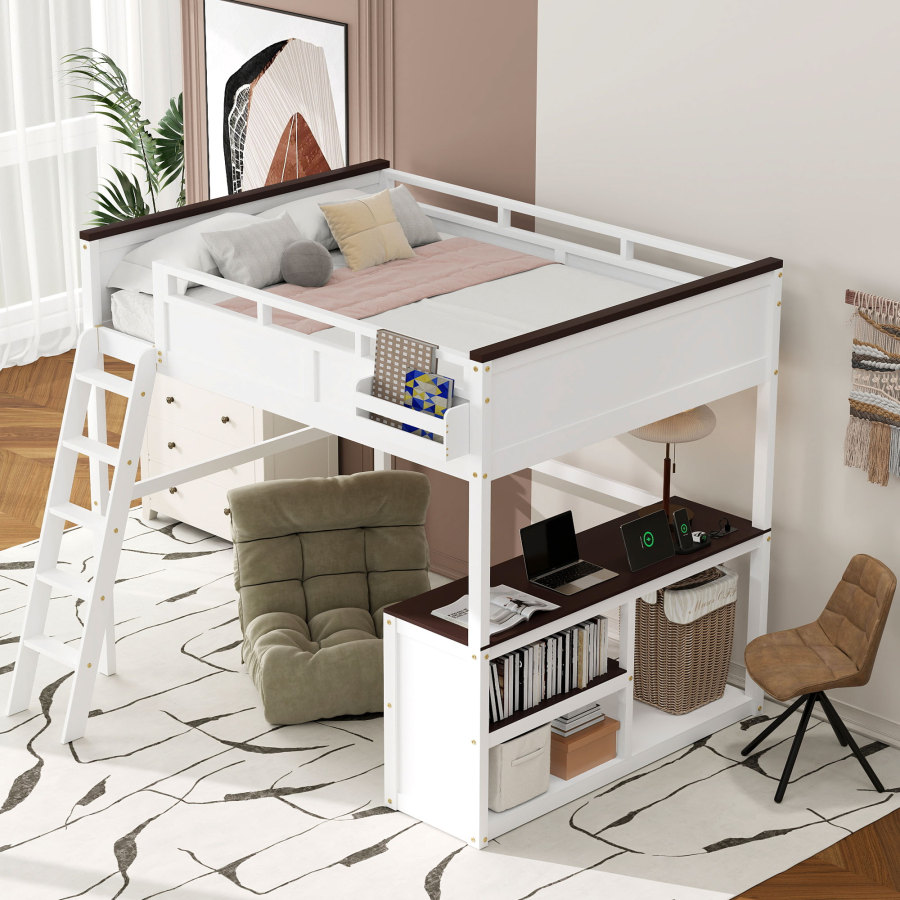 Kraliçe Boy Yüksek Yatak, Çalı - Desk Charging Station incelemesi ve fiyatı
