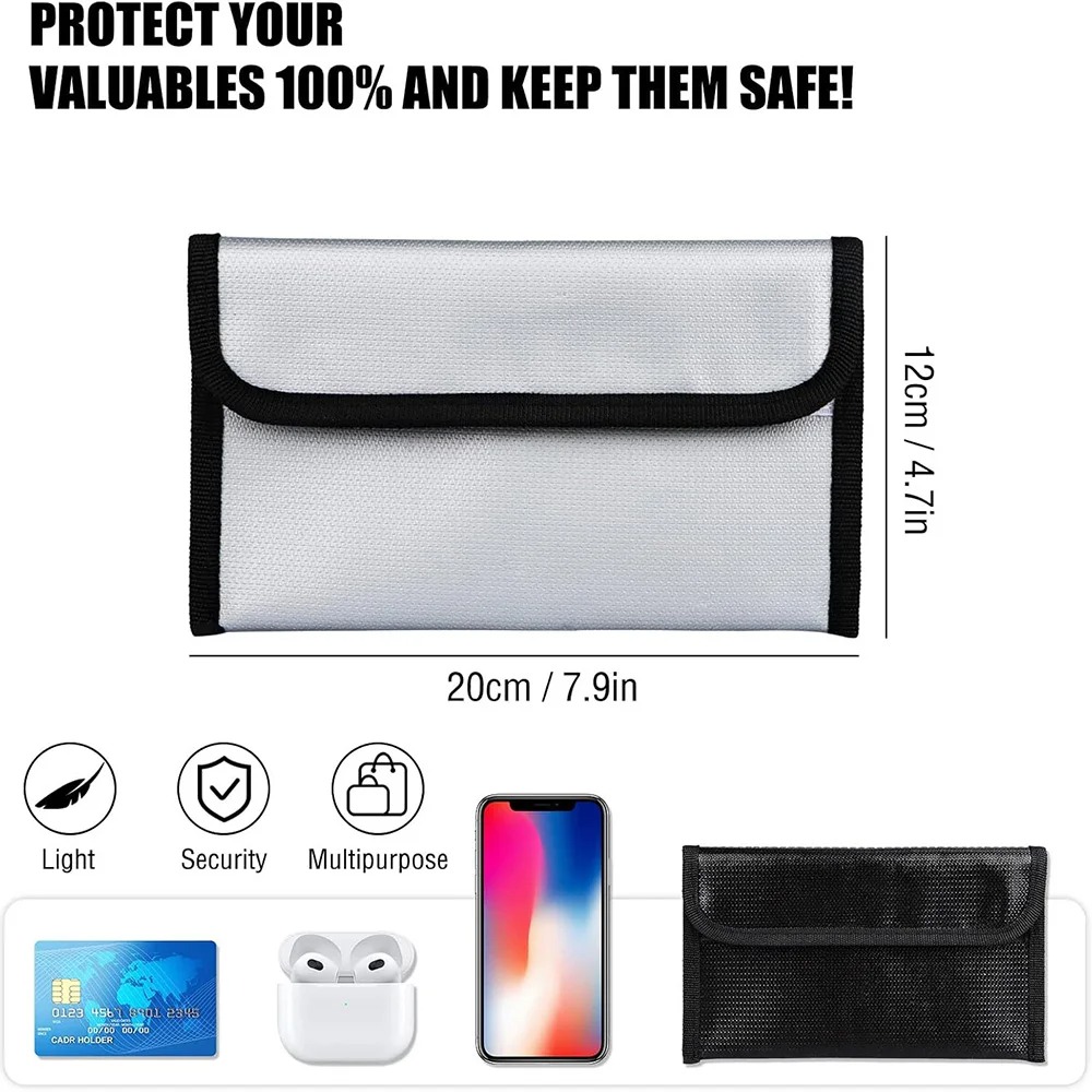 20x12cm yanmaz su geçirmez sak - Home Office For Passport incelemesi ve fiyatı
