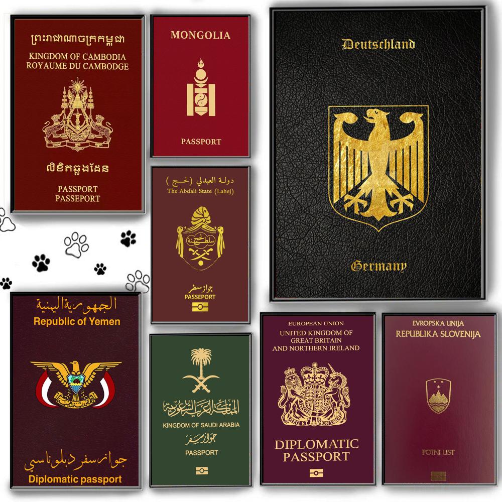 Koyu Kırmızı Arka Planlı Pasap - Home Office For Passport incelemesi ve fiyatı