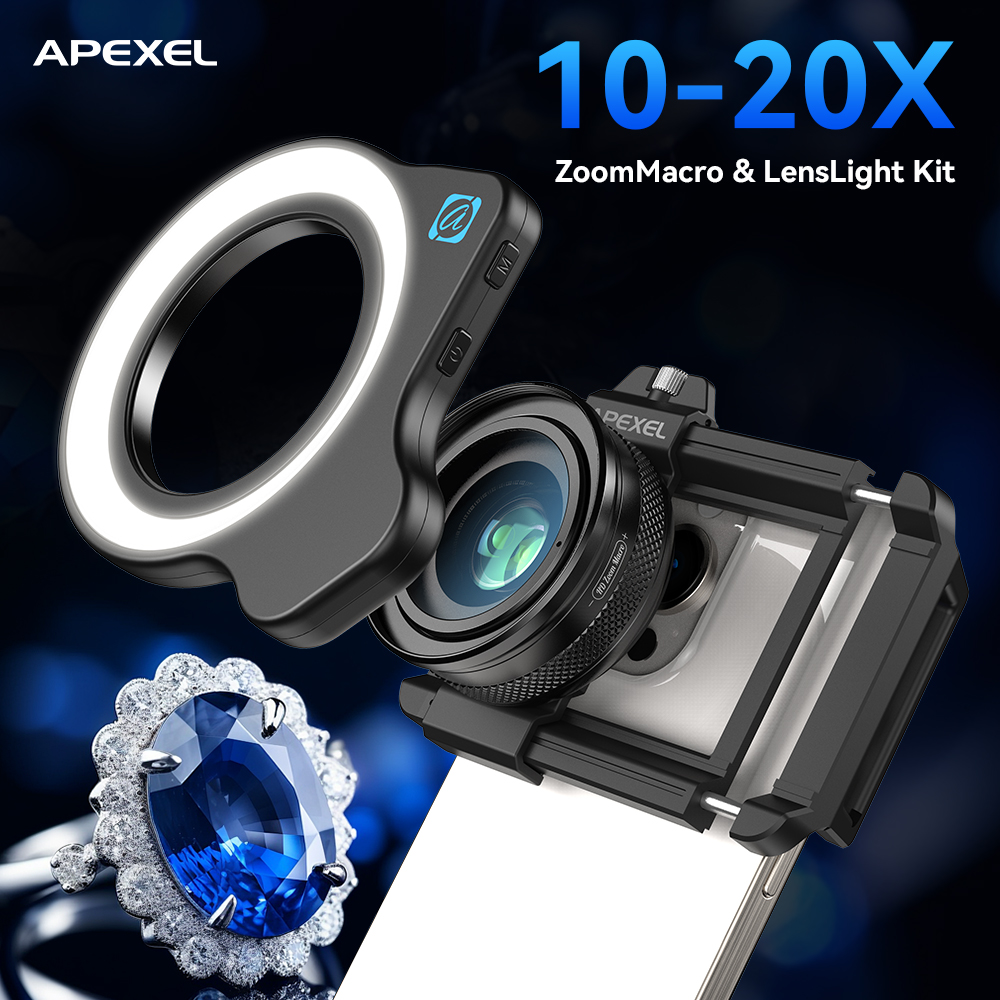 APEXEL 10-20X Ayarlanabilir Zo - Zoom Lighting Kit incelemesi ve fiyatı