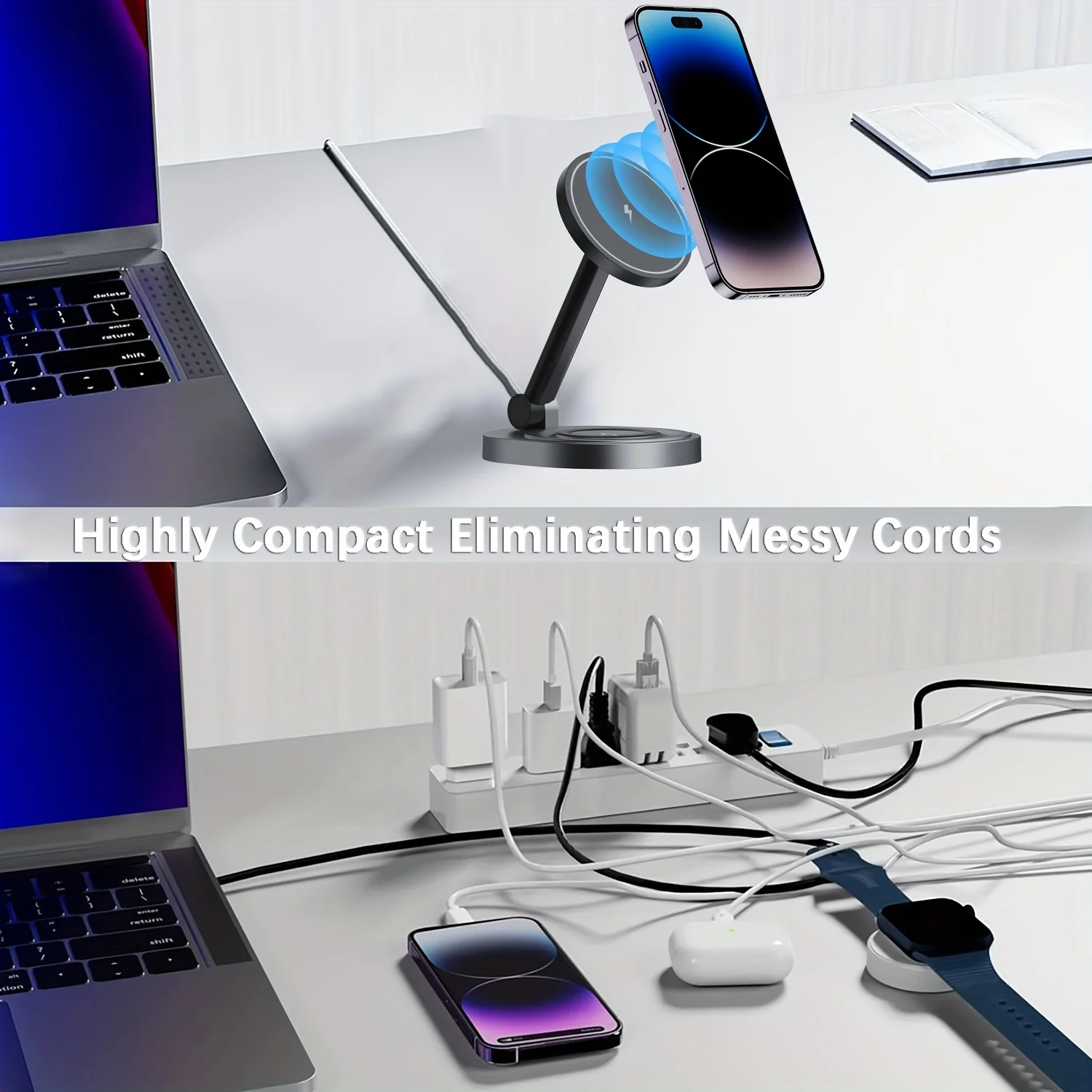 2 In 1 Manyetik Kablosuz Şarj  - Desk Charging Station incelemesi ve fiyatı