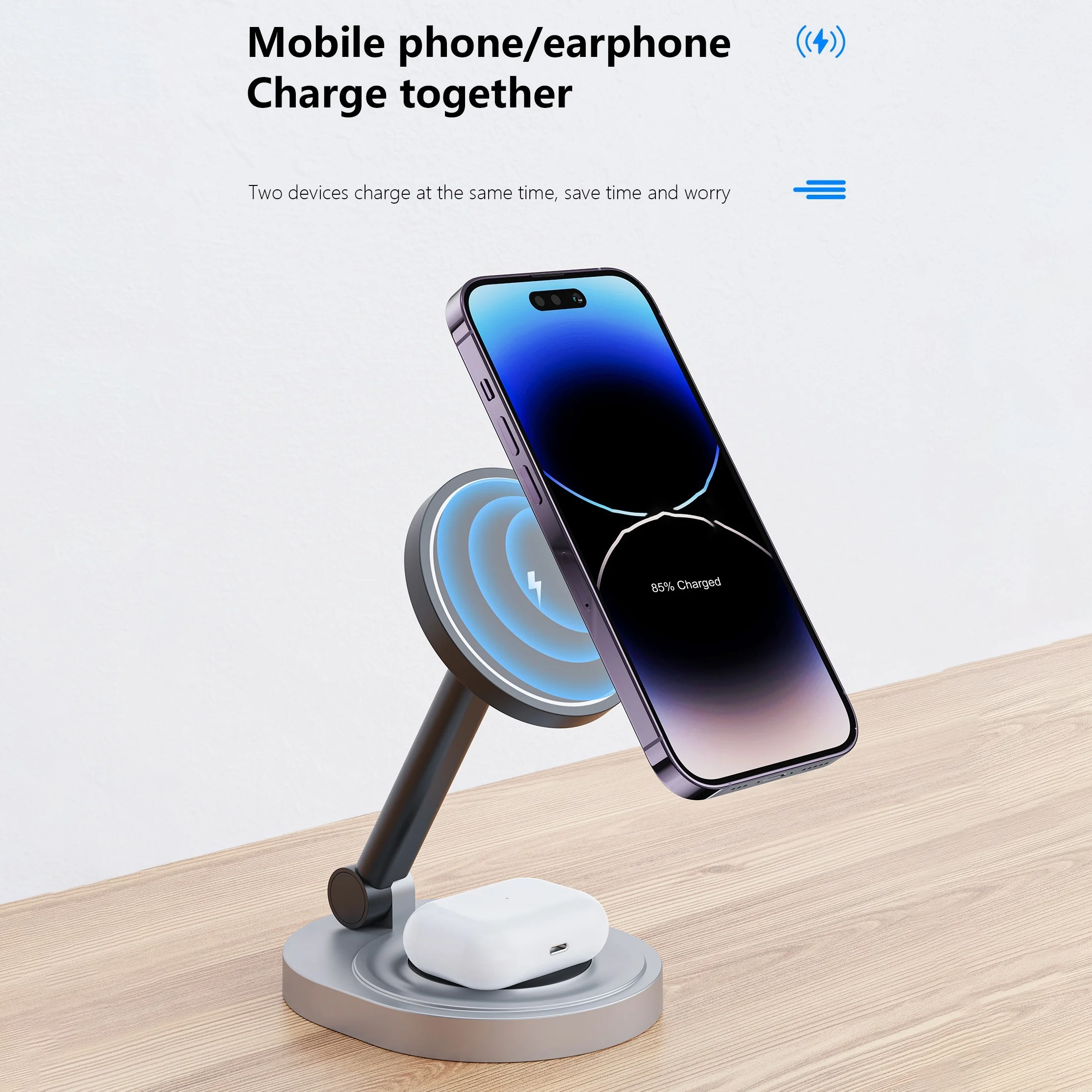 2 In 1 Manyetik Kablosuz Şarj  - Desk Charging Station incelemesi ve fiyatı